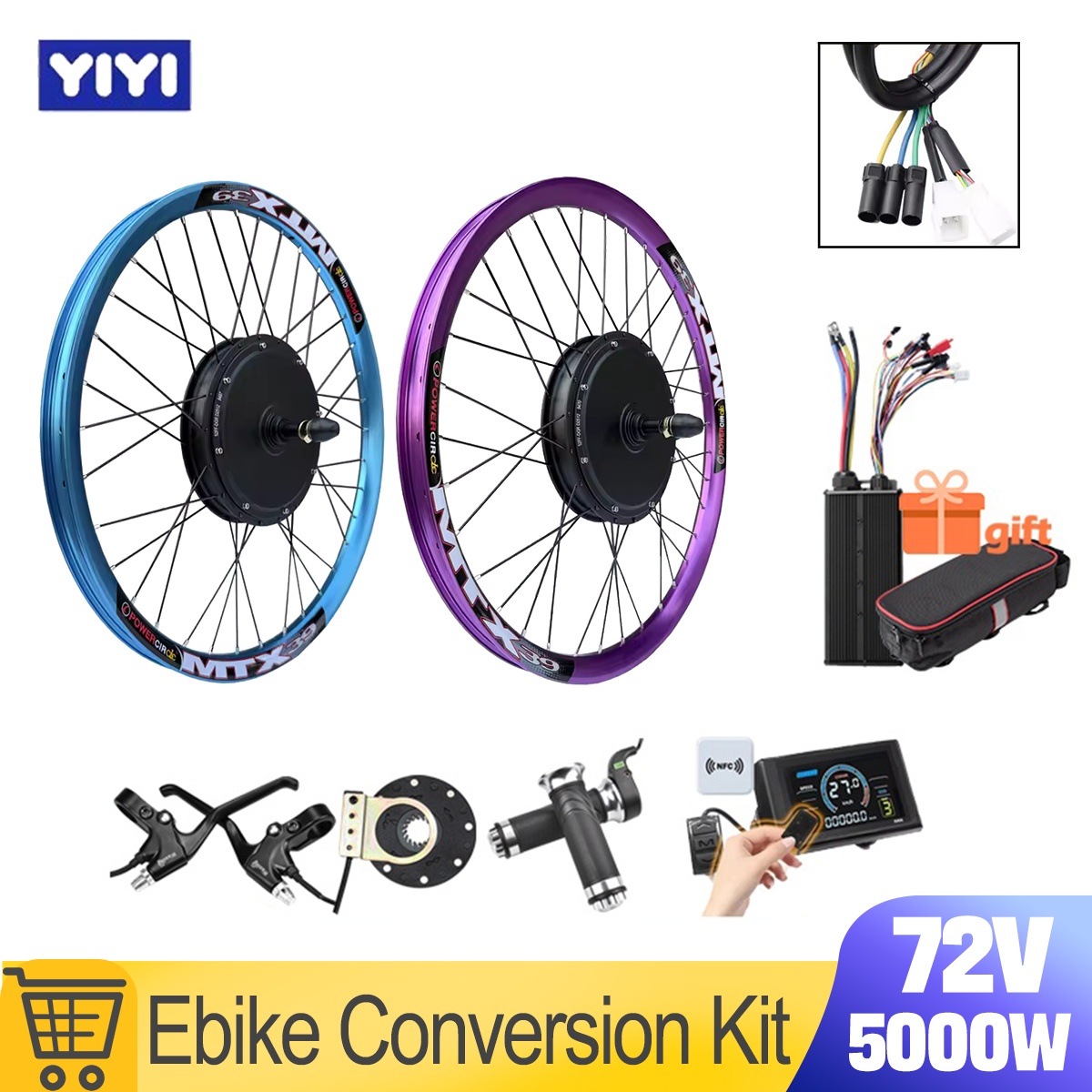 New MTX39 72V 5000W EBike Conv - 72V 5000W Hub Motor Kit ulasan dan harga