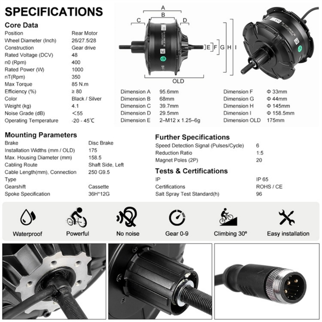 Bafang G062 48V 750W  48V 1000 - Bafang Bbshd 1000W Conversion Kit ulasan dan harga