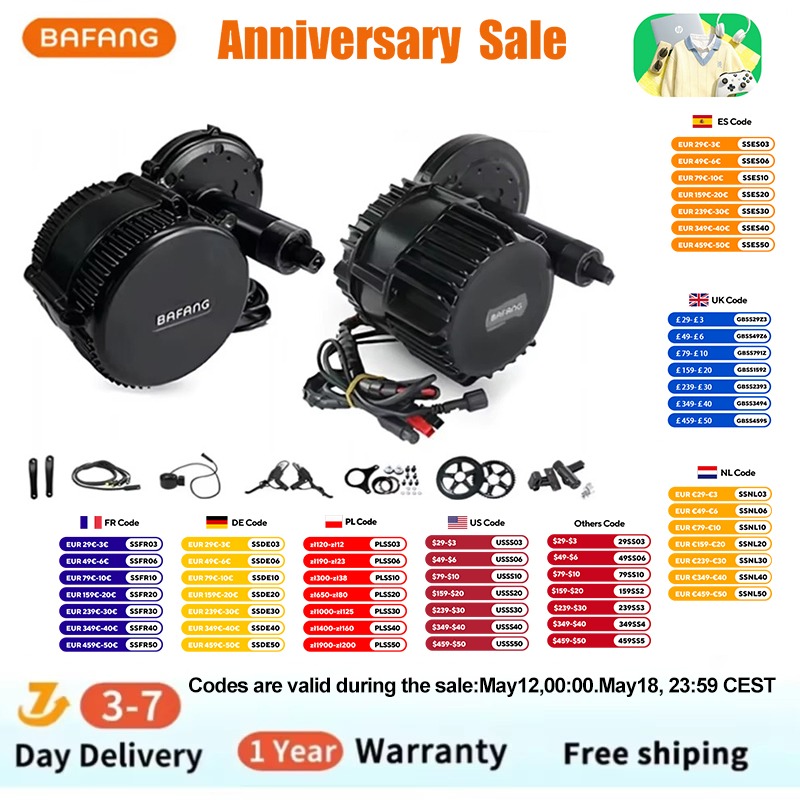 Bafang BBSHD 1000W 52V 48V 68m - Mid Drive Motor Kit 52V 1000W ulasan dan harga