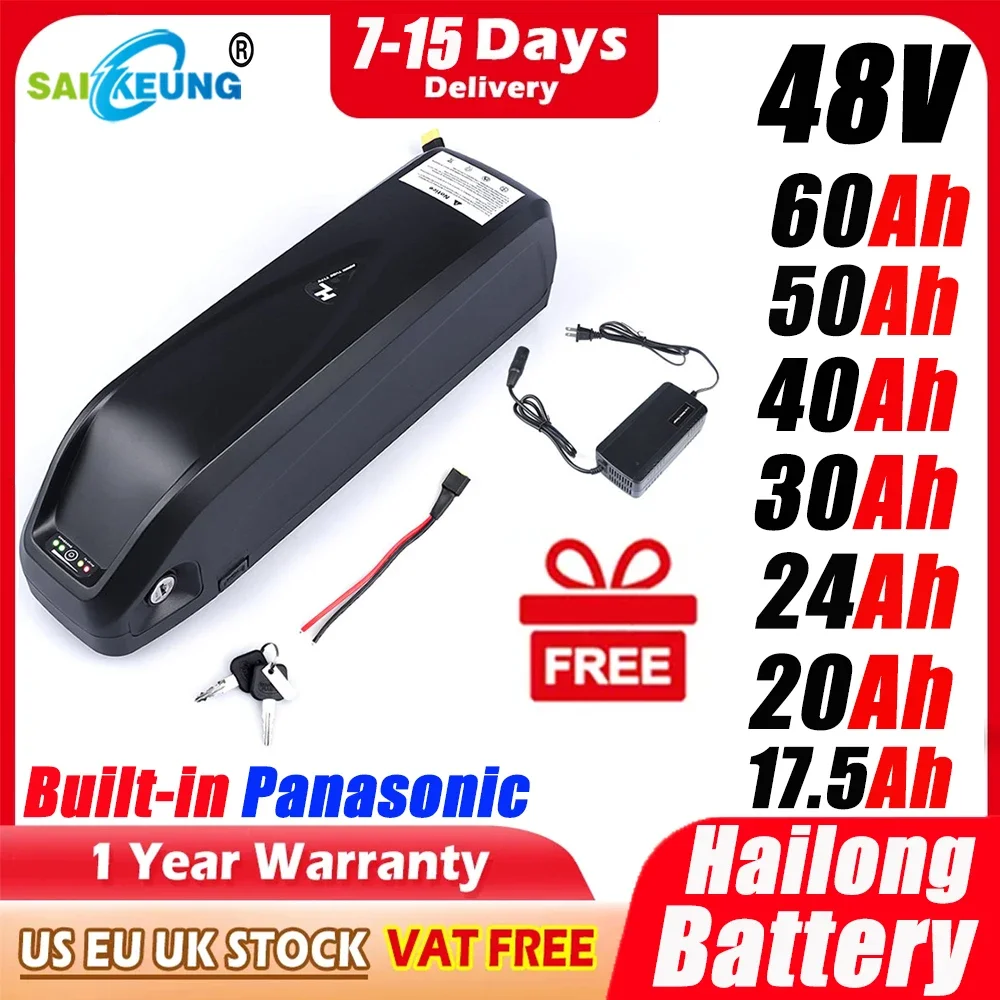 Original 48V 52V 20AH 60V Ebik - Ebike Battery 48V 20Ah Hailong ulasan dan harga